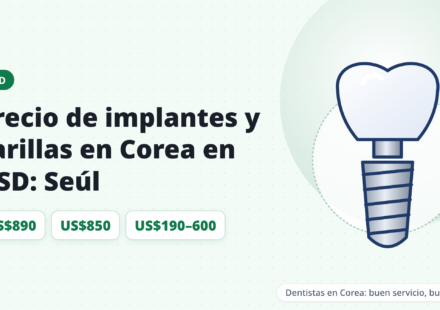 Costo de implantes dentales y carillas en Corea